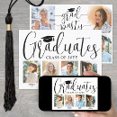 Search for multiple photo graduation invitations Black and white