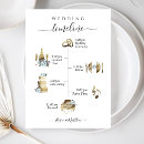 Search for watercolor wedding programs Dusty blue