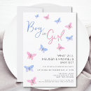 Search for butterfly gender reveal invitations Butterflies