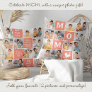 Search for coral pillows Photo collage