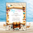 Search for beach gender reveal invitations Nautical