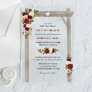 Search for rustic burgundy wedding invitations Boho