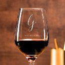 Search for etched barware Monogrammed