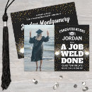 Search for funny high school graduation invitations Black and white