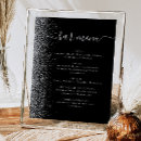 Search for black and silver wedding menus Modern