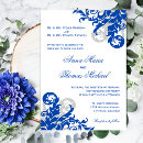 Search for royal blue and silver wedding invitations Marriage