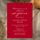 Search for ruby wedding anniversary invitations Modern