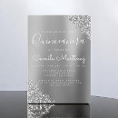 Search for silver glitter invitations Sparkle