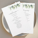 Search for eucalyptus wedding programs Foliage