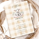 Search for little lamb baby shower invitations Farm animal