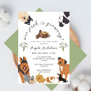 Search for dog baby shower invitations Watercolor dog breeds