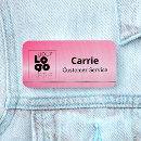 Search for pink name tags With magnetic back