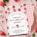 Search for berry 1st birthday invitations Girl