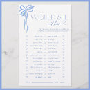 Search for would she rather games Bridal shower