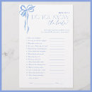 Search for bridal trivia games Modern
