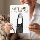 Search for 60th cat birthday cards Sixtieth