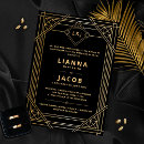 Search for art deco wedding invitations Geometric