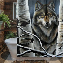 Search for wolf shower curtains Forest