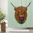 Search for cow shower curtains Scottish
