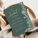 Search for emerald green bridal shower invitations Elegant