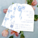 Search for something blue bridal shower invitations Blue and white