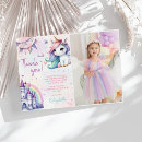 Search for unicorn thank you cards Pastel