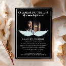 Search for angel wings invitations Celebration of life
