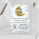 Search for over the moon baby boy shower invitations Gold glitter