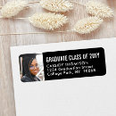 Search for graduation return address labels Elegant