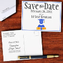 Search for class reunion save the date postcards College