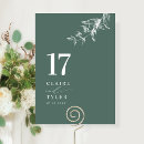 Search for wedding table cards Green
