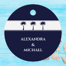 Search for beach wedding favor tags Typography
