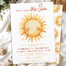 Search for here comes the sun baby boy shower invitations Whimsical