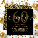 Search for 60th birthday invitations Black