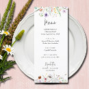 Search for bridal shower menus Wildflowers