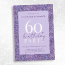 Search for purple 60th birthday invitations Adult