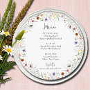 Search for vintage menus Watercolor floral