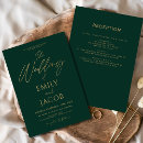 Search for green and gold wedding invitations Classic