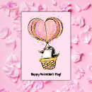 Search for hot air balloon valentines day cards Pink