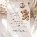 Search for brown bear birthday invitations Baby boy