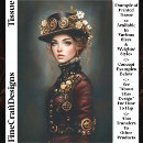 Search for steampunk decoupage paper Woman
