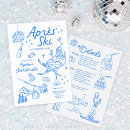 Search for ski party invitations Hand drawn