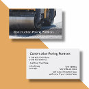 Search for road construction business cards Paving