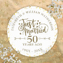 Search for 50th anniversary wedding stickers Vow renewal