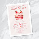 Search for cupcake baby shower invitations Pink
