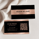 Search for black and rose gold business cards For her