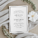 Search for elegant borders invitations Modern chic minimalist