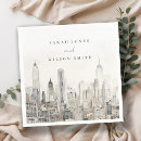 Search for new york city napkins Watercolor