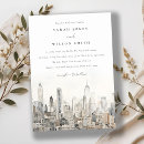 Search for city wedding invitations Watercolor