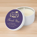 Search for purple and gold graduation favors Elegant